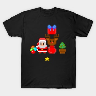 8-bit Christmas (Pixel Art Xmas)PiXmas T-Shirt